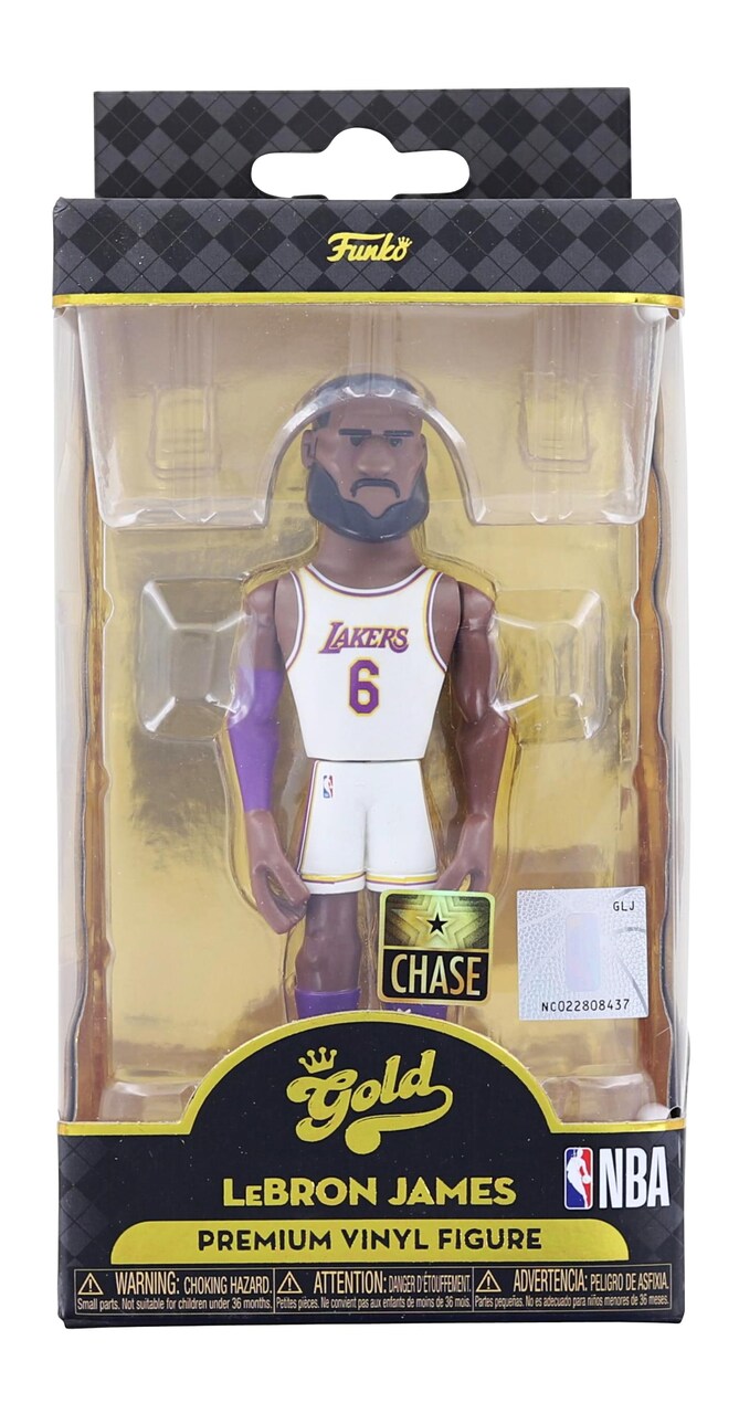 LA Lakers NBA Funko Gold 5 Inch Vinyl Figure | LeBron James Chase
